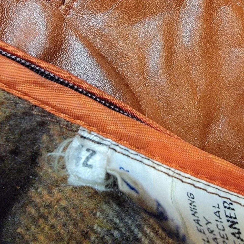Vintage Leather Lined Jacket by‎ Raffaelo Sz L
